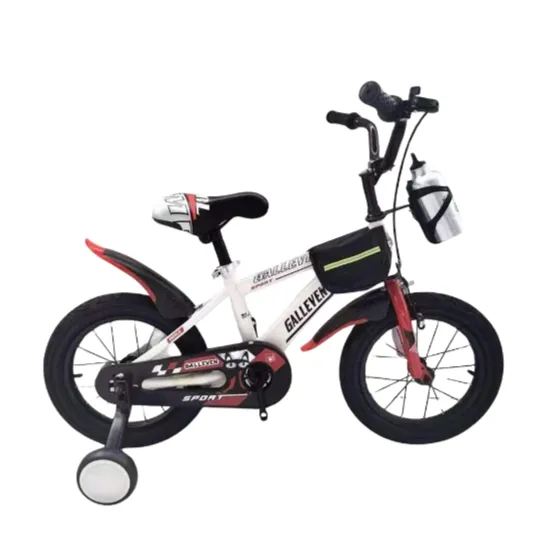 Bicicletă pentru copii 20′, cu roți ajutătoare (GALLEVEN-20 alb)
