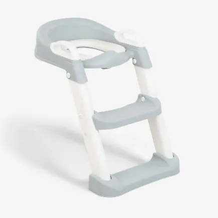 Colac pentru WC copii cu scară Kikkaboo Lea Grey, 12 luni +