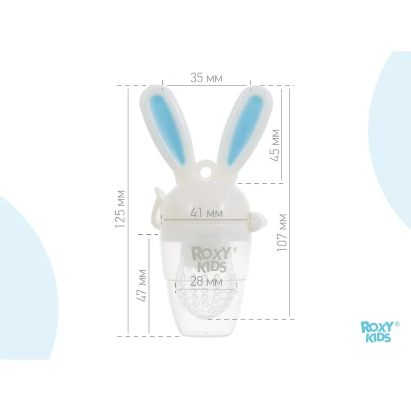 Nibler „Bunny Twist” Roxy Kids cu mecanism rotativ adaugare alimente, Albastru (RFN-005) Nibler „Bunny Twist” Roxy Kids cu mecanism rotativ adaugare alimente, Albastru (RFN-005)