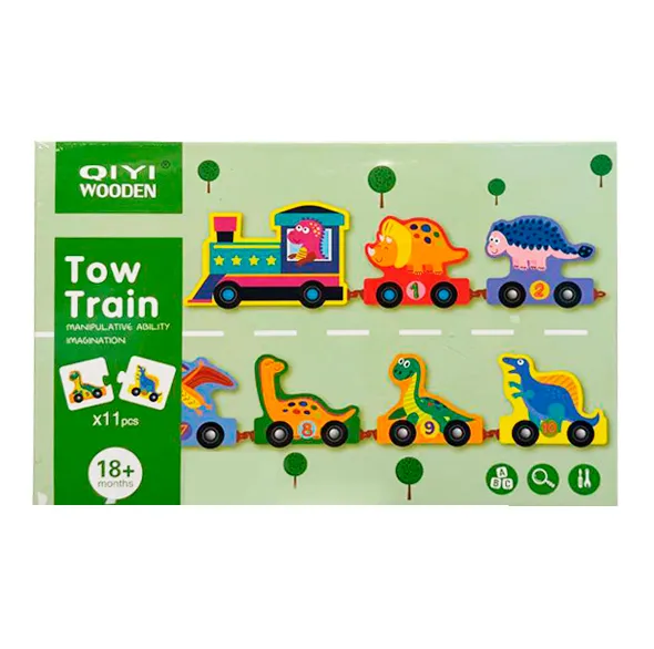 Trenulet de lemn cu numere S04A001