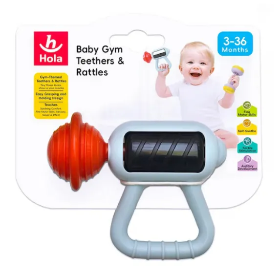 Zornăitoarea-pistol de masaj din seria „Baby Gym” Zornăitoarea-pistol de masaj din seria „Baby Gym”