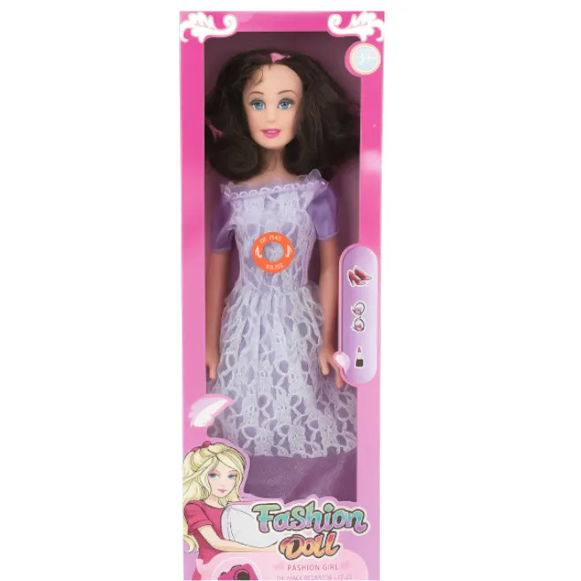 Кукла в платье, фиолетовый. 71 см, код 922056