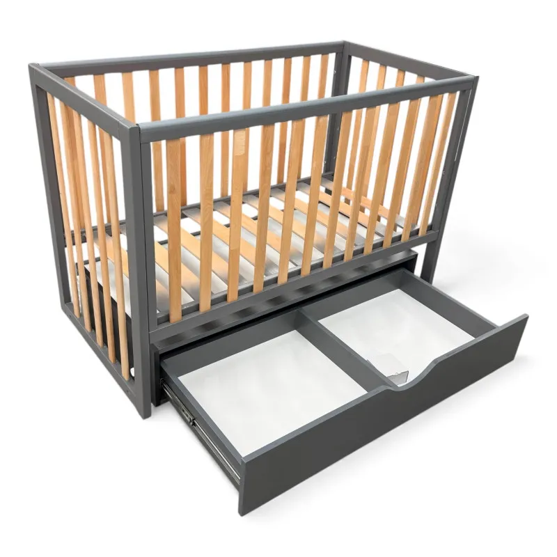 Pătuţ Eucalyptus Mia Elite Premium Transversal (DS-E406) Grafit+Natural Pătuţ Eucalyptus Mia Elite Premium Transversal (DS-E406) Grafit+Natural