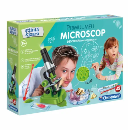 Set pentru experimente Primul Meu Microscop Clementoni RO 1026-50342