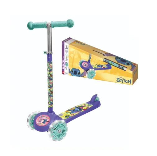 Trotineta cu 3 roti luminoase Stitch, 5004-50277