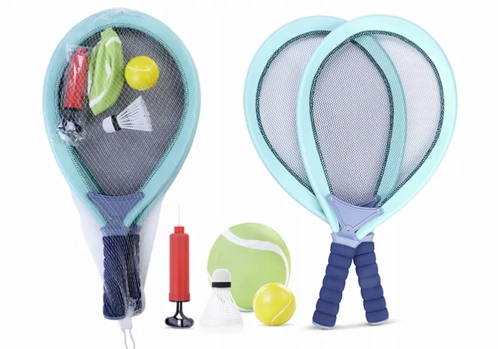 Set de rachete cu volan, minge și pompă, 666-21