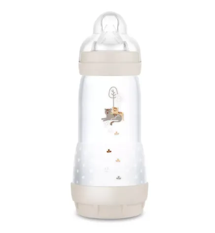 Biberon cu sistem anti-colic din plastic MAM Perfect Start Planet Love Unisex, 320 ml