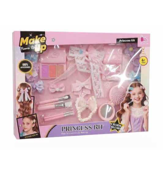 Set cosmetică pentru copii Princess Kit cu accesorii, cod 962017