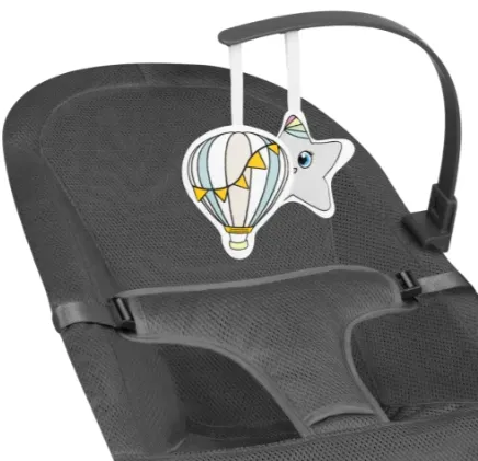 Șezlong-balansoar Lionelo June Air Grey Graphite Șezlong-balansoar Lionelo June Air Grey Graphite