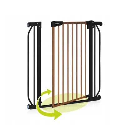 Poartă de siguranță Lionelo Truus Slim Black Carbon Natural, 75-105 cm Poartă de siguranță Lionelo Truus Slim Black Carbon Natural, 75-105 cm