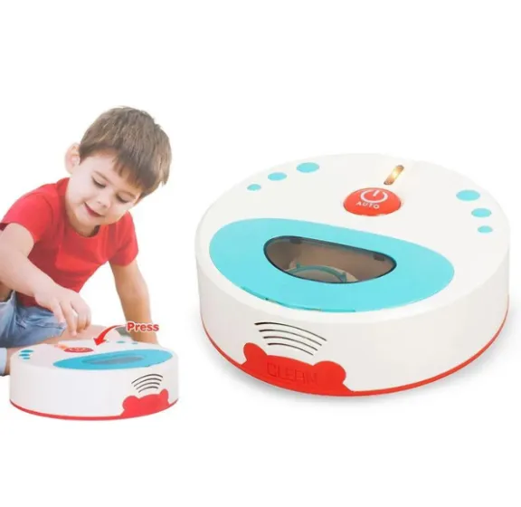 Mini-aspirator robot pentru copii „Curățenie Distractivă” Mini-aspirator robot pentru copii „Curățenie Distractivă”