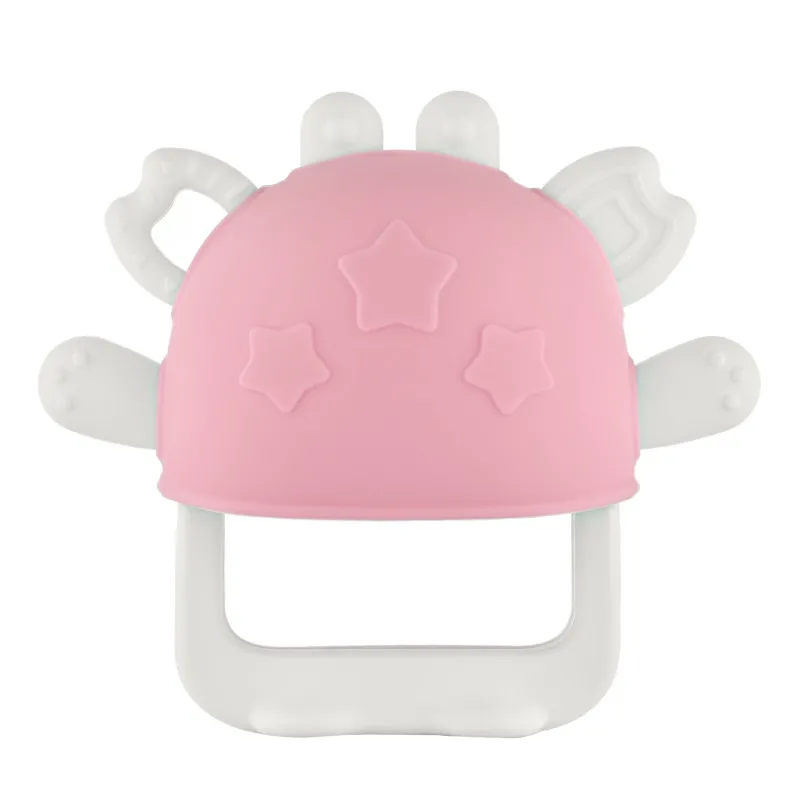 Dentitie din silicon pentru mana Roxy Kids „Crabby”, Roz (RST-002-P)