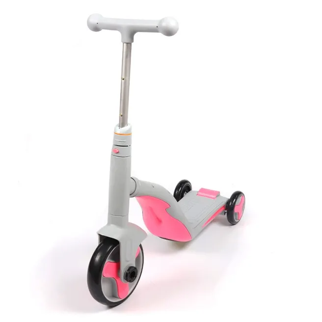 Самокат 2в1, розовый, код 136719