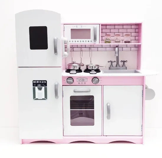 Bucatarie din lemn pentru fetite, cu sunete si lumini