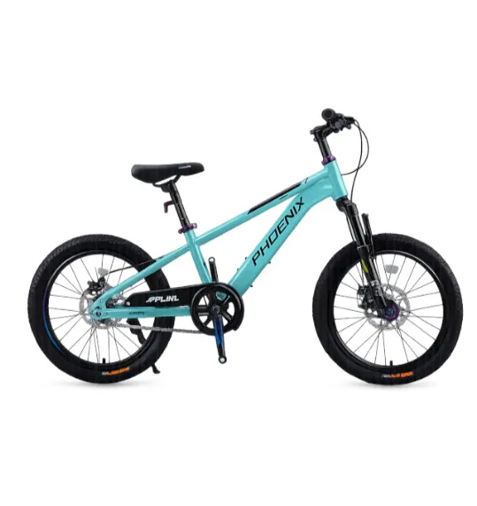 Bicicletă pentru copii cu două roți, 20 inch, albastru Tiffany, cod 2367D