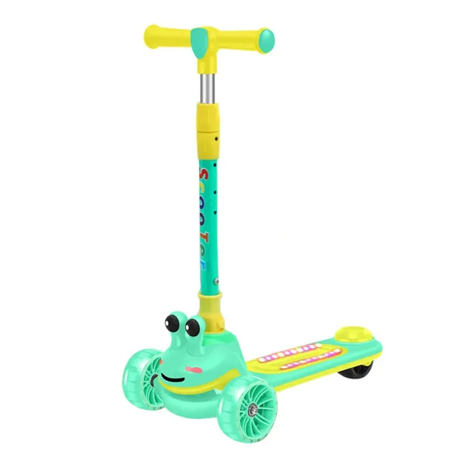 Самокат детский F096, бирюзовый