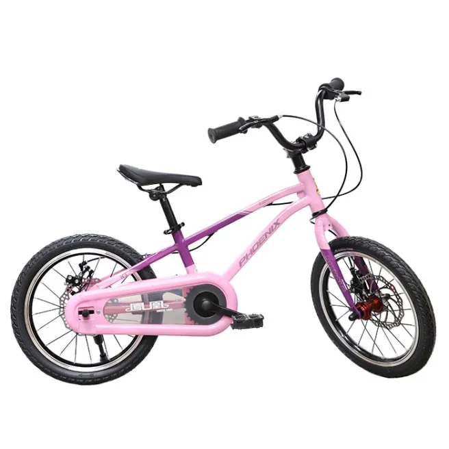 PH Bicicletă pentru copii cu 2 roți, 16 inch, roz, cod 61565