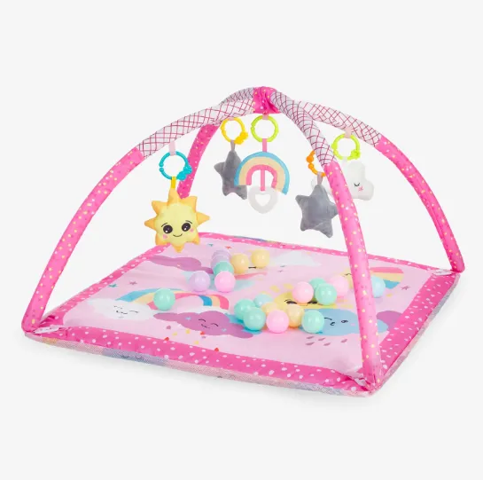 Covoraş pentru copii Kikkaboo 18 Balls Sky Pink, 78x75x50 cm Covoraş pentru copii Kikkaboo 18 Balls Sky Pink, 78x75x50 cm