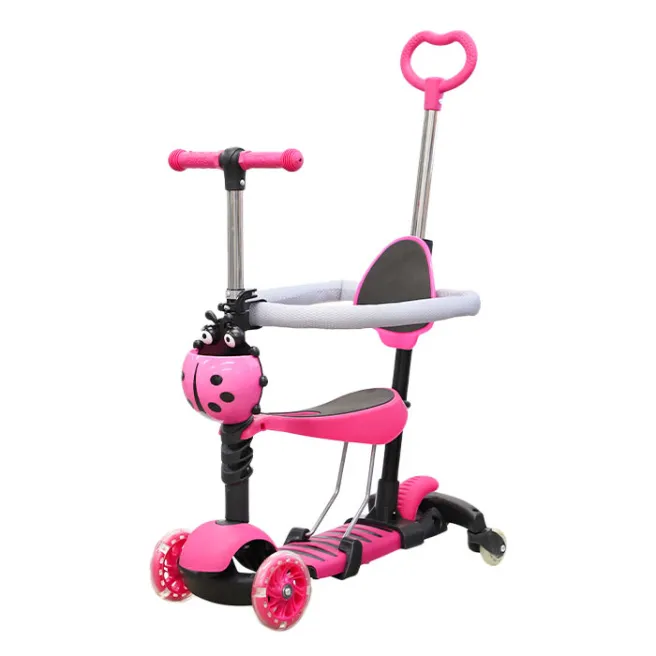 Самокат детский 5в1 (розовый)