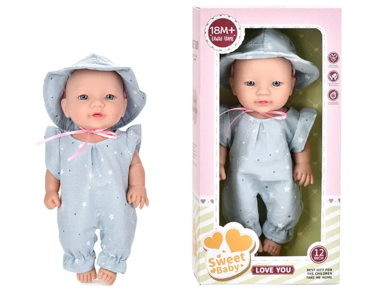 Păpușă din vinil 30 cm, albastră, 12-I3