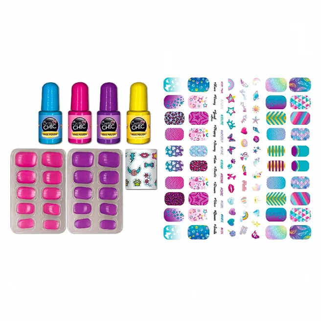 Set de creativitate Designer de unghii GLOW Crazy Chic Clementoni Set de creativitate Designer de unghii GLOW Crazy Chic Clementoni