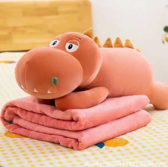 Jucarie din plus cu plapuma „Dino roz” (86848)