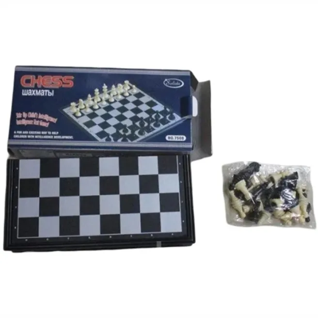 Joc de societate Șah magnetic (24x12x3,5), tablă alb-negru, cod 62188 Joc de societate Șah magnetic (24x12x3,5), tablă alb-negru, cod 62188