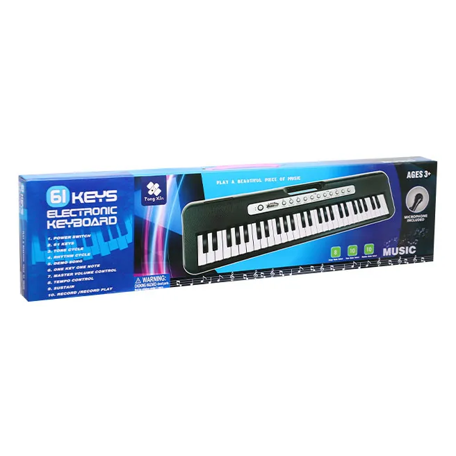 Tastatură muzicală electronică cu microfon, cod 880104
