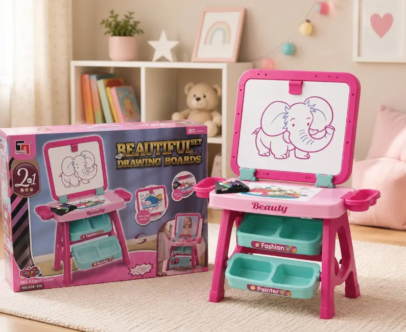 Kit creativ cu planșetă de desen