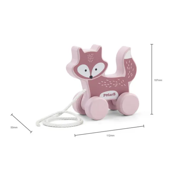 Jucărie de tras, cu șiret „Vulpea” Jucărie de tras, cu șiret „Vulpea”