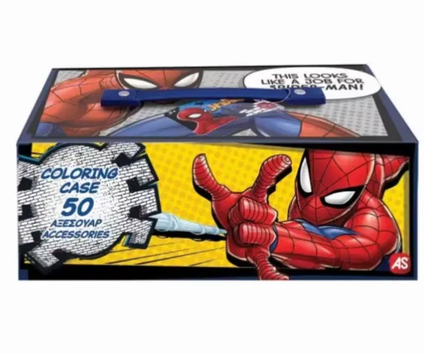 Set de desen in valiza de carton Spider-man, 1023-69008