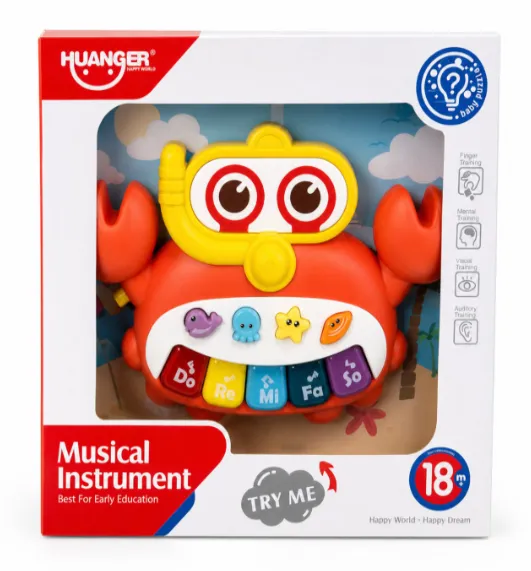 Crăbușor muzical cu lumini, cod 10319a