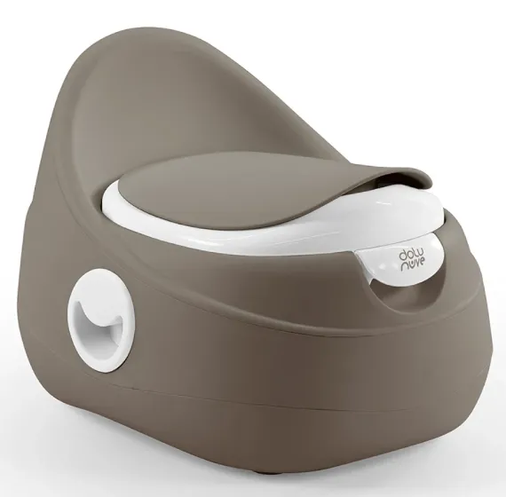 Детский горшок с крышкой, серый, Dolu (7589)