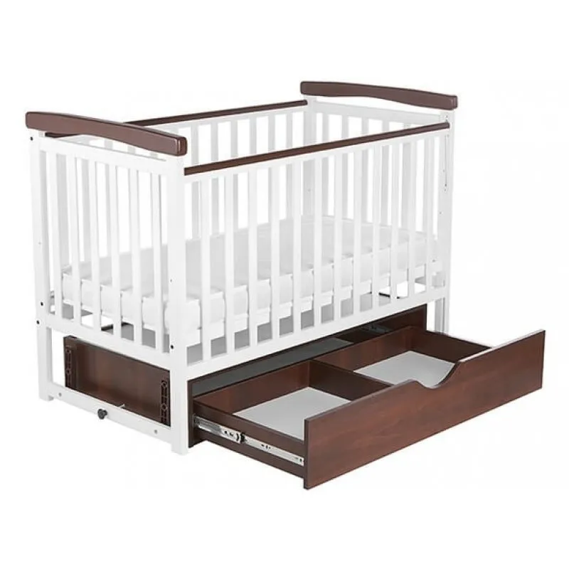 Pătuţ Eucalyptus Charlene-Combi Premium (DS-301) Alb/Nucă Pătuţ Eucalyptus Charlene-Combi Premium (DS-301) Alb/Nucă