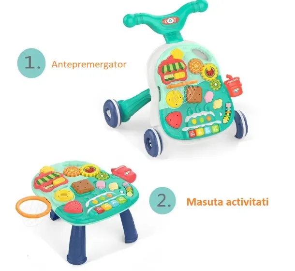 Premergător 2 in 1 Kikkaboo Candy Party Mint Premergător 2 in 1 Kikkaboo Candy Party Mint