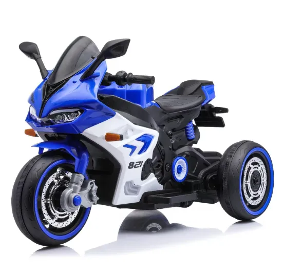 Синий детский электромотоцикл (822) (64750)