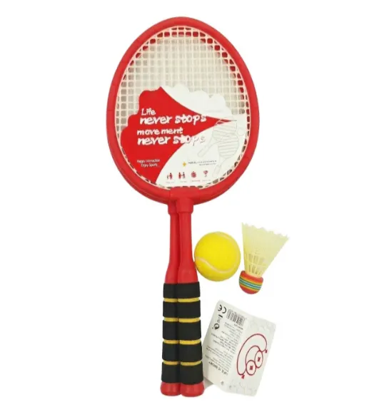Set de joacă pentru badminton și tenis, roșu, cod 990146 Set de joacă pentru badminton și tenis, roșu, cod 990146