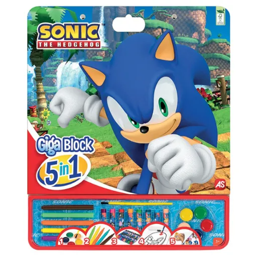 Set pentru desen Giga Block 5 în 1 Sonic 1023-62748