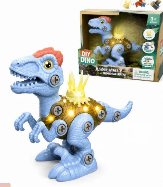 Jucarie dinosauri model de asamblat cu lumin si sunet, RS018C