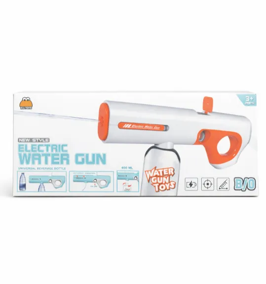 Pistol cu apa electric, portocaliu, cod 10051c