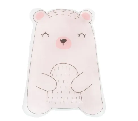 Jucărie de pluș Pernă KikkaBoo Bear with me Pink, 38x30x11 cm