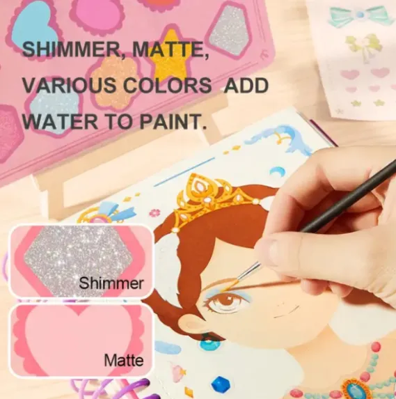 Cartea – set pentru micul make-up artist „Balul prințesei” Cartea – set pentru micul make-up artist „Balul prințesei”