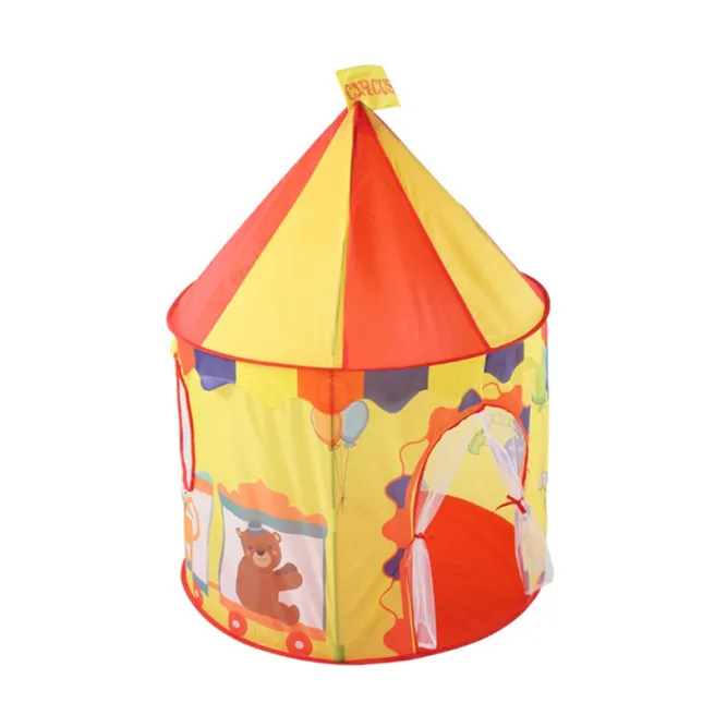 Cort de joaca p/u copii 100x135cm, galben