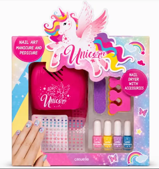 Set cadou pentru unghii Casuelle Unicorn cu uscator, 81.512.00