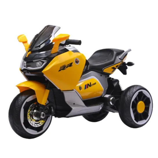 Motocicletă electrică pentru copii, galben (21619)