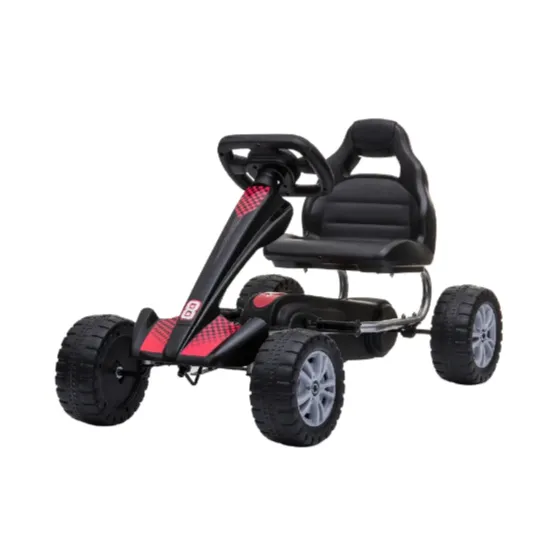 Kart cu pedale pentru copii, negru (1801/2 neagra)
