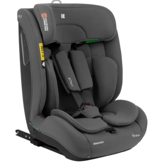 Scaun auto 76-150 cm (i-Size) Isofix KikkaBoo i-Flit Dark Grey