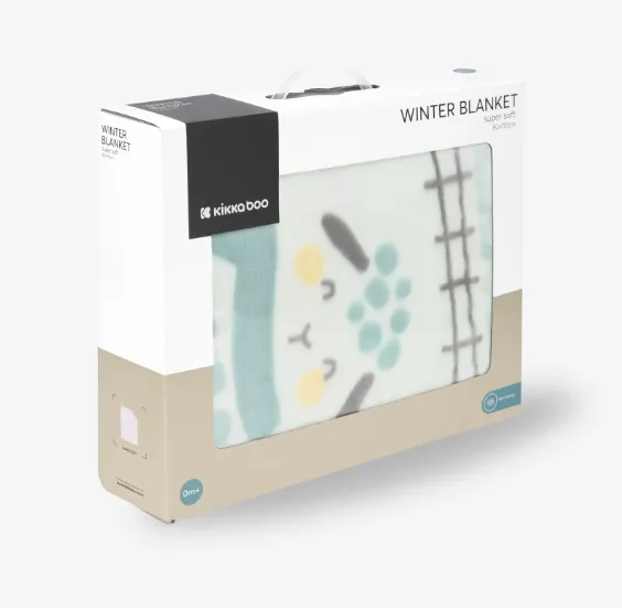 Păturică Kikkaboo Sleepy Sheep Green, 110x140 cm Păturică Kikkaboo Sleepy Sheep Green, 110x140 cm