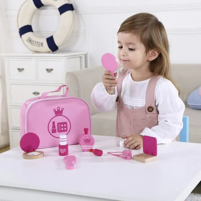 Set pentru make-up din lemn, cod 57393 Set pentru make-up din lemn, cod 57393