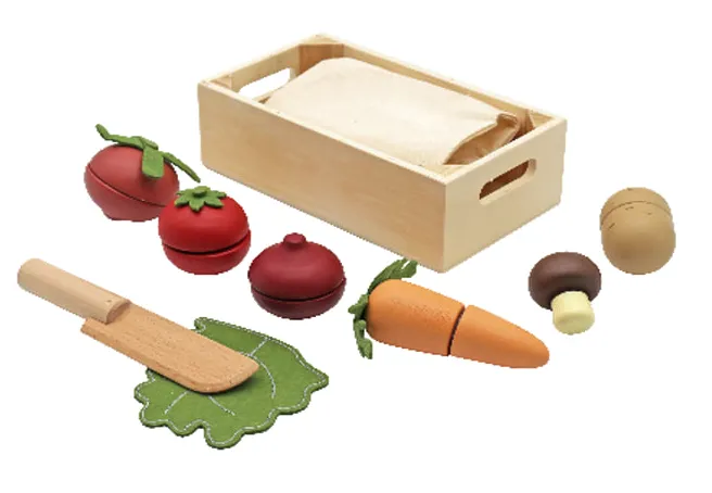 Set de jucării din lemn cu legume W10B472